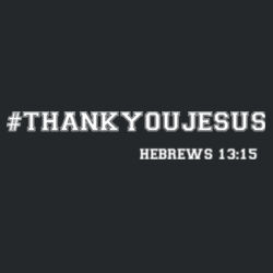 Mens-# Thank You Jesus Hoodie Sweatshirt Design