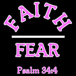 Women V-Neck Tee - Faith Over Fear Design