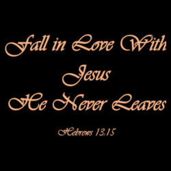 Fall in Love with Jesus Design