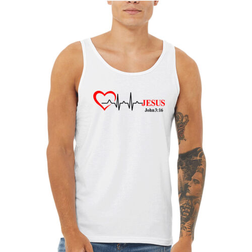 HeartBeat Muscle Tee White Thumbnail