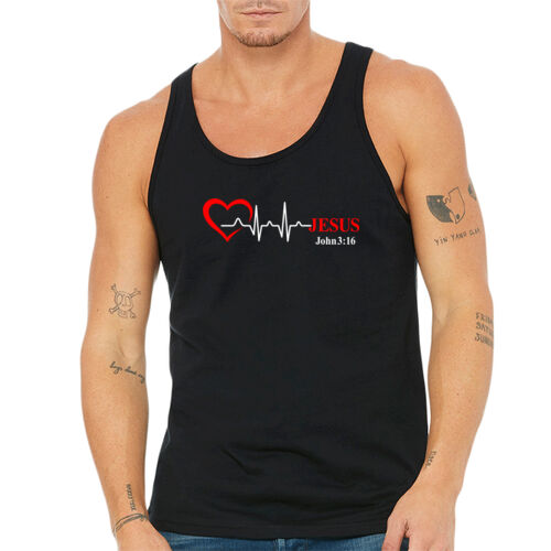 HeartBeat Muscle Tee Black Thumbnail