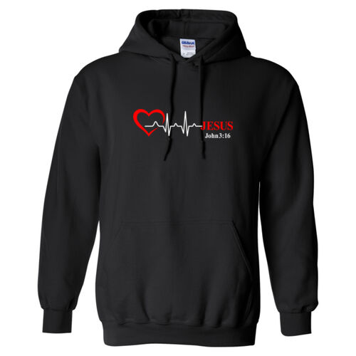 Mens-Heartbeat Hoodie Sweatshirt Thumbnail