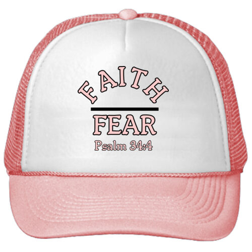 Trucker Cap-Pink/White-Faith Over Fear Thumbnail