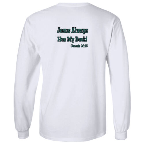 Men- L/S Tee-Jesus Has My Back (Print on Back) Thumbnail